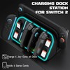 Switch 2 Wall Stand/RGB Lighted World Mount / 4 Joy-Con