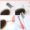 Boao 2 Pieces Hair Brush Cleaning Tool Comb Set 2-in-1