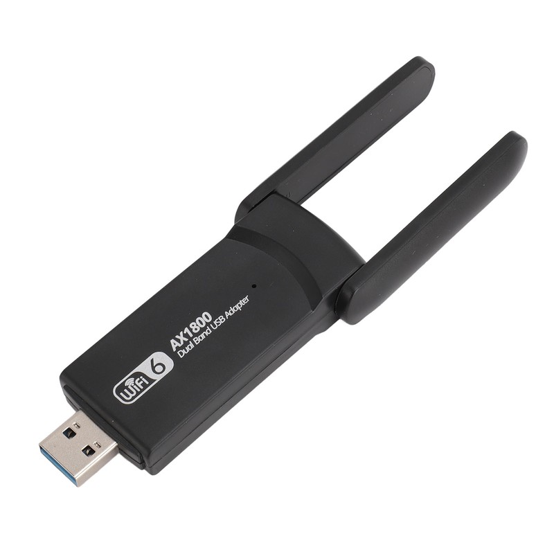 USB WiFi 6 Adapter 1800Mbps 2.4G 5G Dual Band Wireless