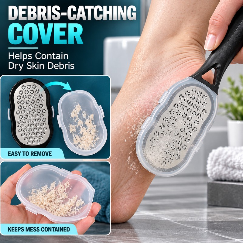 Stainless Steel Foot Rasp for Heel Care – Handheld Foot