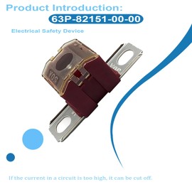 63P-82151-00-00 50A Fuse for Yamaha Waverunner, Outboard & Sterndrive Marine Engines, Compatible with F150TLR, LF115XB, F150XA_011, LF150XA, and F150TLRC