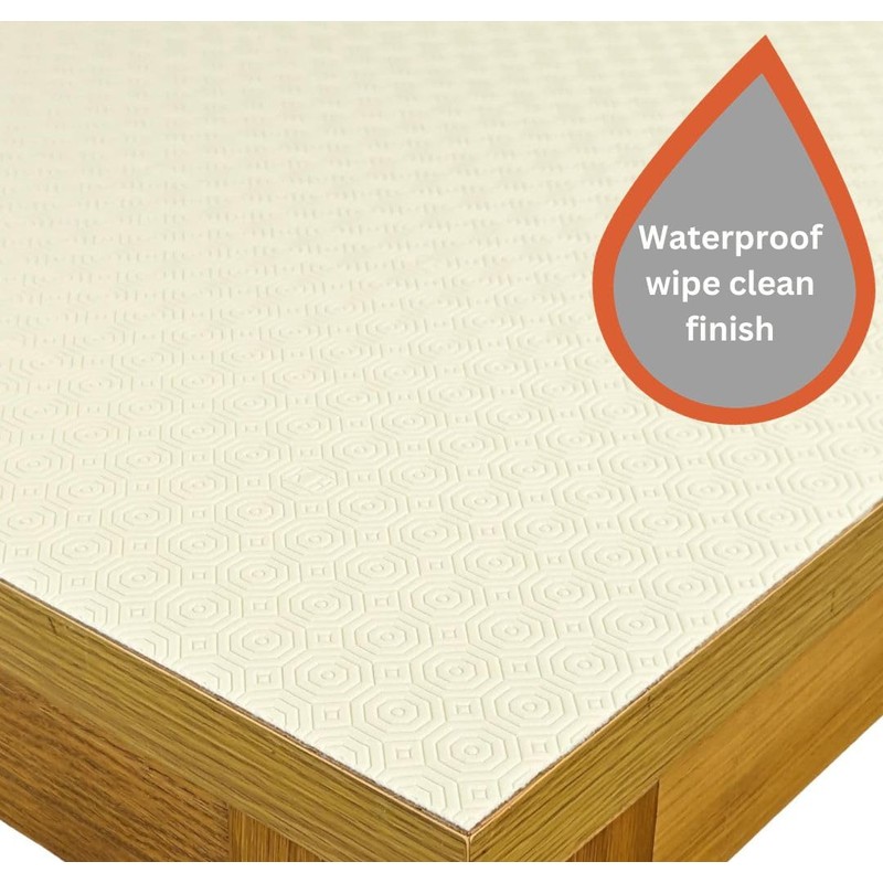 Karina Home 180cm x 90cm Heat Resistant Cream Table Protector