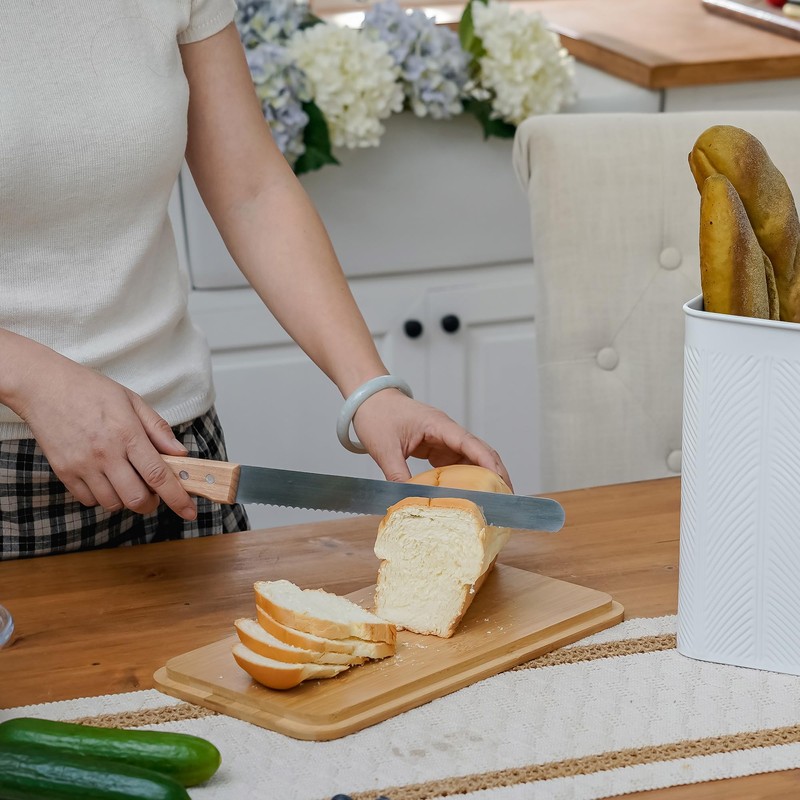 HOME PALETTE Extra Large Bread Box for Kitchen Countertop Corner