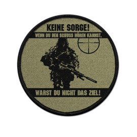 Copytec #26899 Patch German Sharpshooter Sniper Schuss German Army Germany