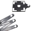 PARENCE.- Mehrwinkel-Messlineal mit Positionierloch - Winkellehrwerkzeug - Aluminiumlegierung - 6