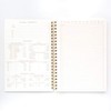 DesignWorks Ink 8.25" x 11.6" Burgundy Textured Paper Twin Wire