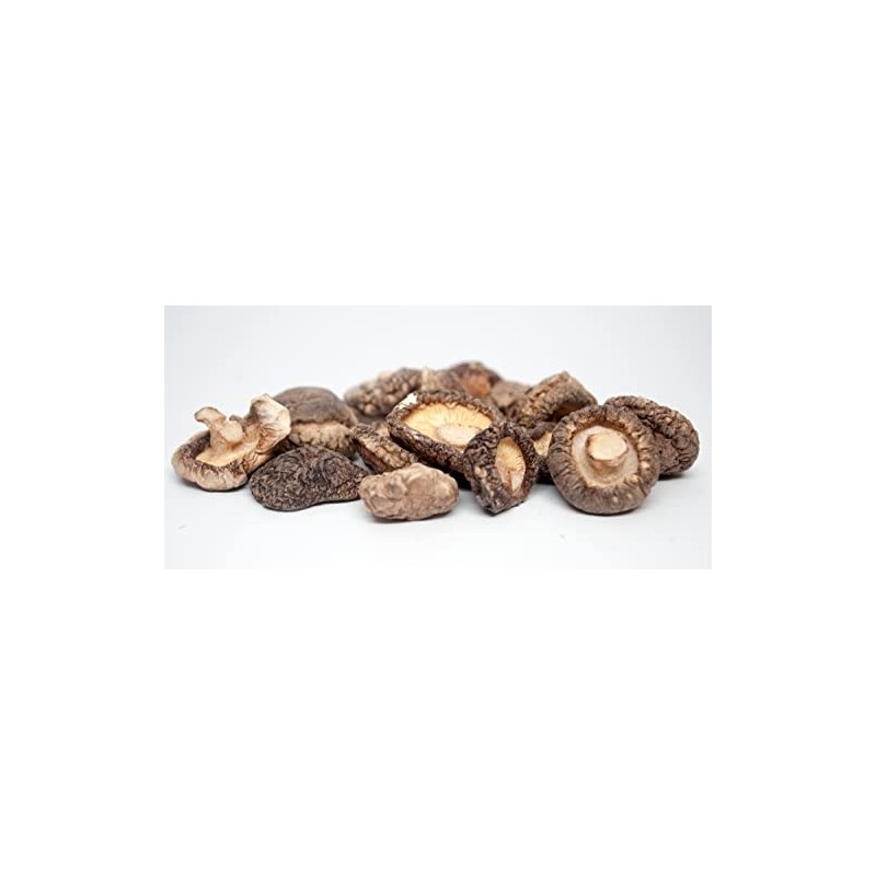 Premium Dried Shiitake Sliced Mushrooms 1 pound jumbo bag (Whole)