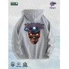 Cosmic Skull Graphic Hoodie 100% Cotton US Warehouse 7 ColorsColor: