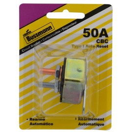 Bussmann (BP/CBC-50B-RP) 50 Amp Type-I Stud Mount Circuit Breaker with Crosswise Bracket