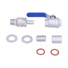 Weldless Kettle Valve Kit 1/2in BSP Ball Valve Quick Connector