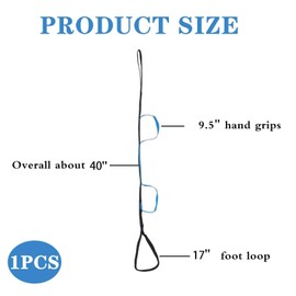 FEZTGVOFA Leg Lifter, Leg Lifter Mobility Aid for Bed, Hip Replacement Recovery Aids, Knee Recovery Aids, Suitable for Hip Lifts, Legs Lifts, Knee Recoverys, for Wheelchair, Bed, Car, Couch(Blue)