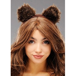 Struts Dark Brown Teddy Bear Animal Ears on Headband