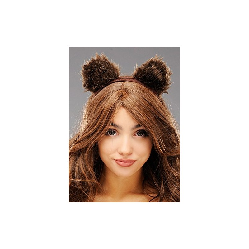 Struts Dark Brown Teddy Bear Animal Ears on Headband