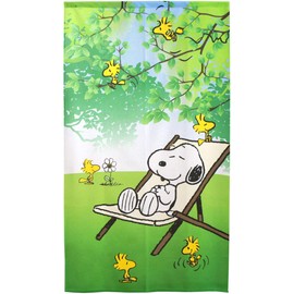 Noren Workshop 11484 Noren Snoopy Green Leaf Width 33.5 x Length 59.1 inches (85 x 150 cm) Hammock Leaf