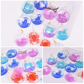 Keychain Mold Earring Resin Mold Pendant Mold Keychain Resin Mold Clay Mold Jewelry Resin Casting Mold Candle Making Molds Craft Supplies 3D Mold Silicone Mold for Resin Casting Mold