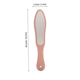 Baluue Double-sided Foot Exfoliator Tool Manual Pumice Foot File for Dead Skin Removal Ergonomic Grip Travel-friendly
