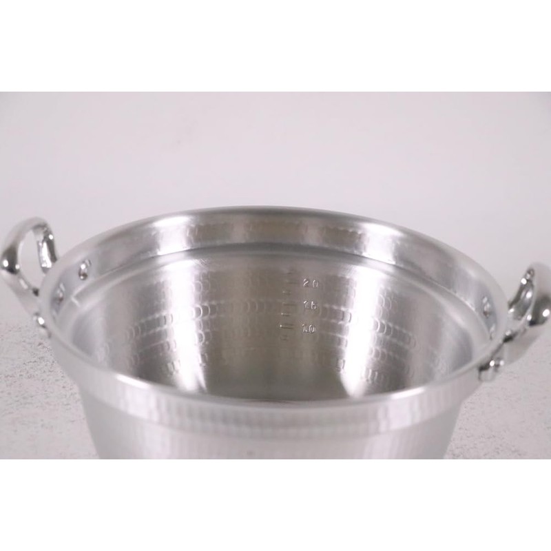 NAKAO Aluminum King Hammered Cooking Pot (with scale) 9.4 inches