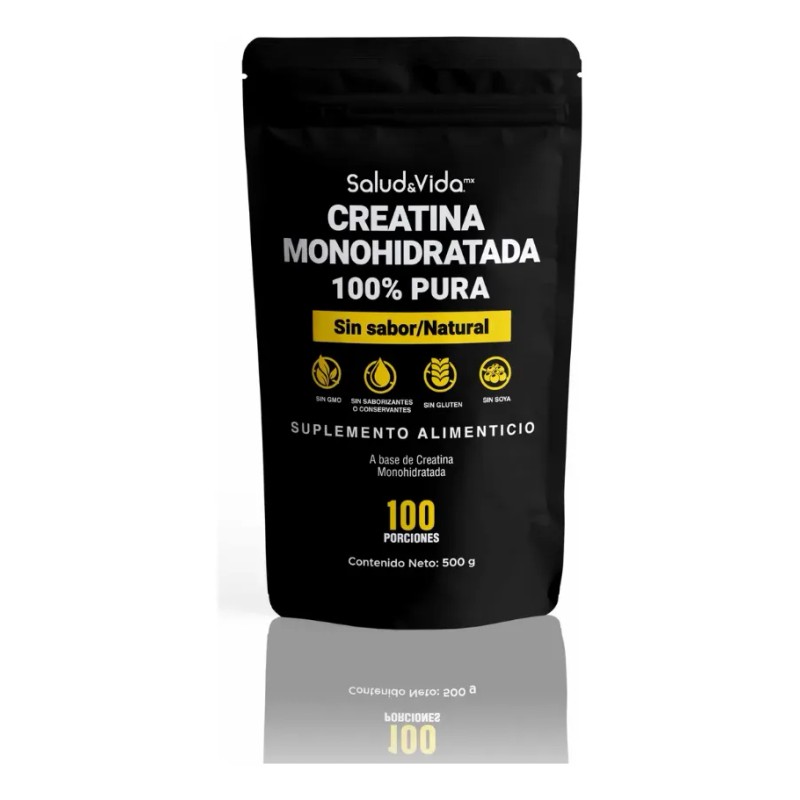 Creatina Monohidratada 100% Pura - 500 Gramos - S&v Sin