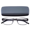 EYEGUARD Readers Metal Deluxe Rectangular Reading Glasses for Men 3.50
