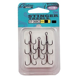 OWNER 11548 Cartiva ST-36BC Stinger Triple Hook, No. 6, Gun Black Coat