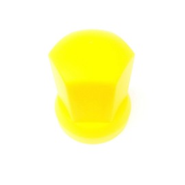 Matel Service 10x Wheel Nut Caps Diameter 32 mm Yellow Wheel Nut Cover Wheel Nut Protection Cap Truck