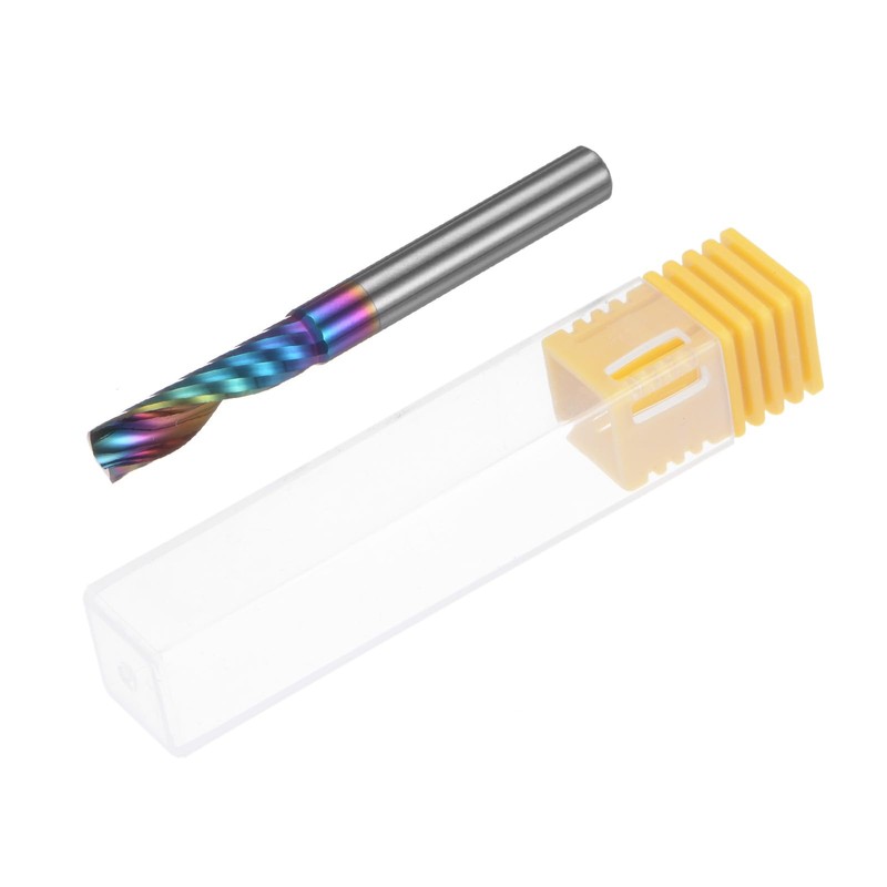 sourcing map Spiral CNC Router Bit 1/4" Diameter 1/4" Shank