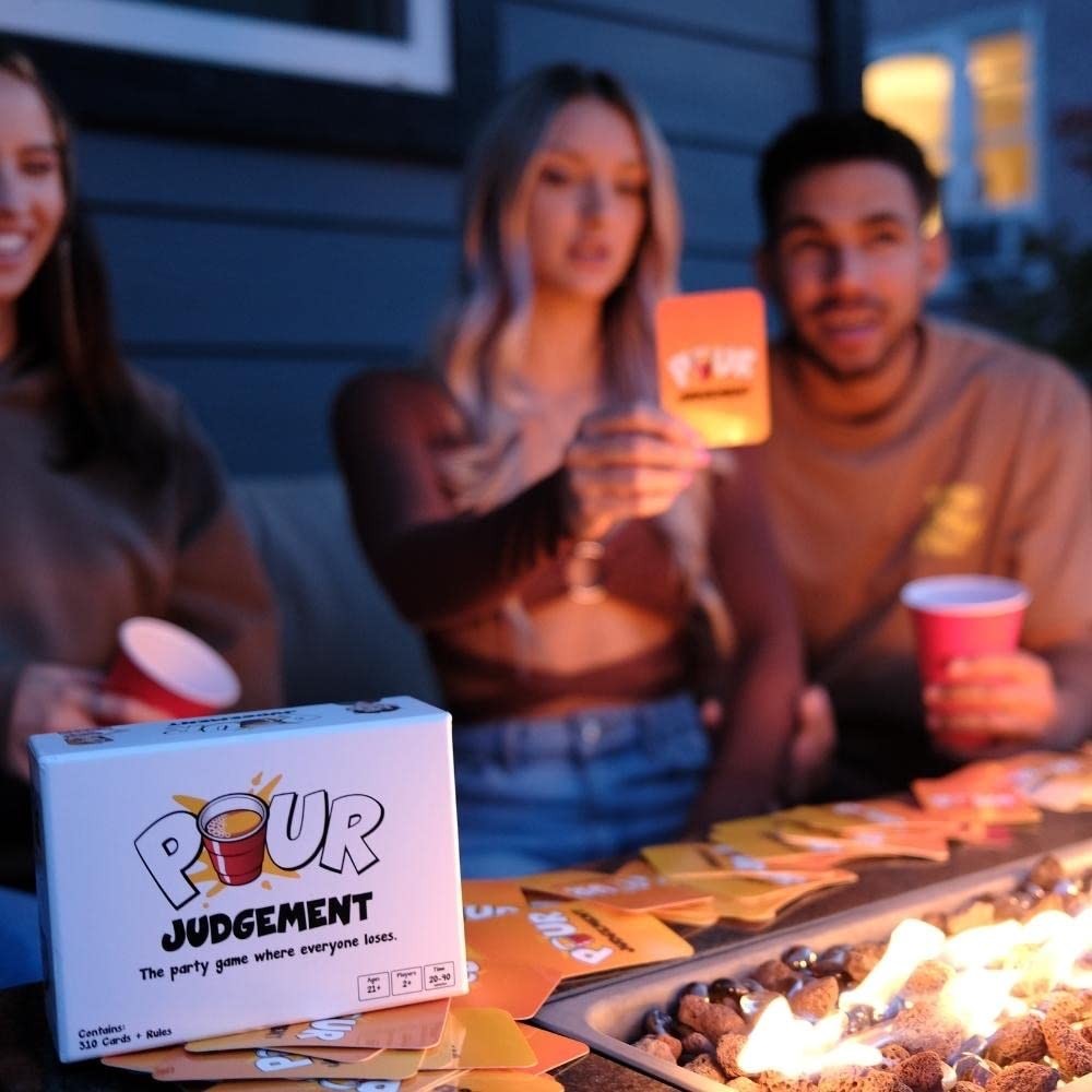 thumbnail image 2 of Pour Judgement Drinking Card Game - Adult Party Game With 310 Cards For Game Nights 2 of 12