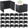 24-Pack Desk Dividers for Students, Plastic Privacy Shields Folders for
