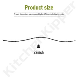 KitchenKipper (30 Pack) 21884 String Mower Replacement 21.25" Line Compatible with Fields Edge M200 Series and Earthquake 600050V String Mowers