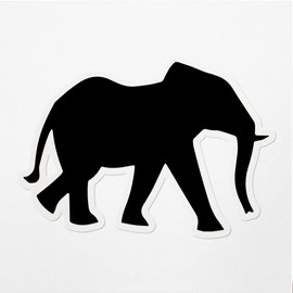 Decal Stickers Of Elephant Pachyderm Animal 2 Premium Indoor (No Waterproof) Vinyl Decal Stickers For Laptop Phone Accessory Helmet Car Window Mug Tuber Cup Door Wall Decoration ANDVER3785181BL110422