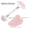 Rose Quartz Face Roller Massager Facial Lifting Tightening Roller Gua