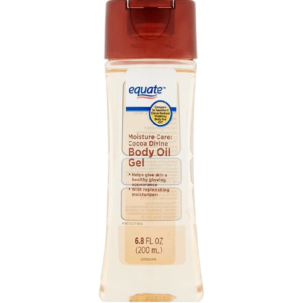 Equate Moisture Care Cocoa Divine Body Oil Gel, 6.8 fl