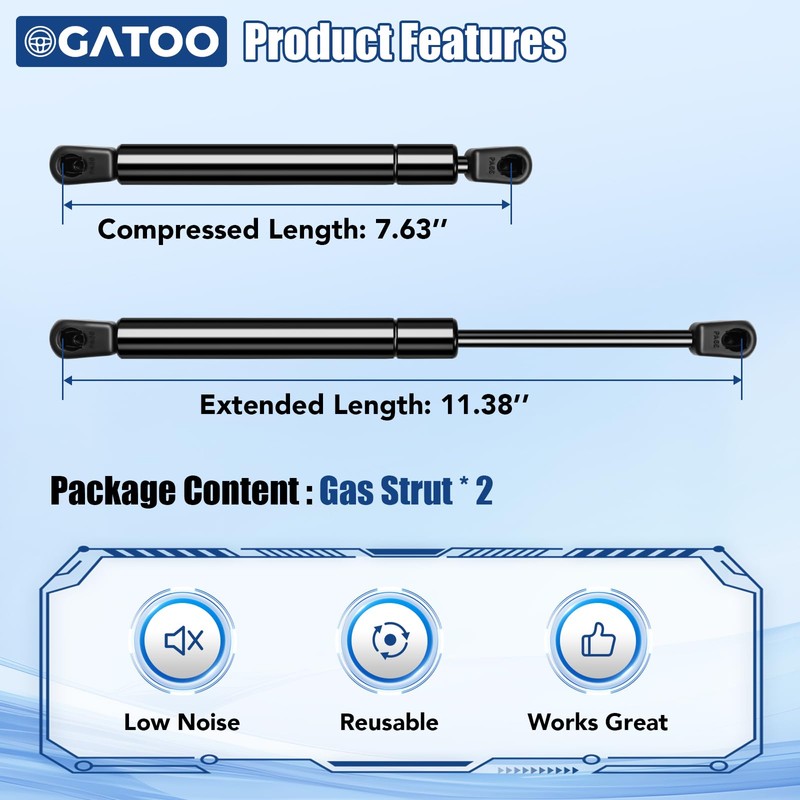 Rear Liftgate Hatch Lift Supports Struts Compatible with Dodge Challenger