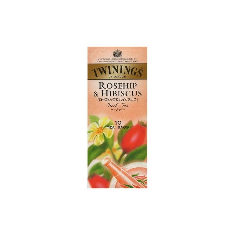 Twining Herbal Tea Rose Hip & Hibiscus 10 Bags