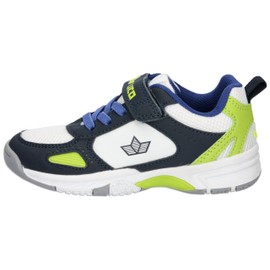 Lico Scarpe da Ginnastica Unisex per Bambini Peyton V, Bianco Marine Lemon, 32 EU