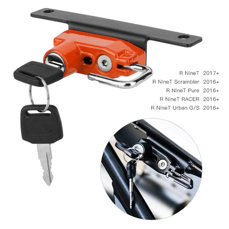 Motorcycle Helmet Lock Right Side Alloy Anti Theft Fit for