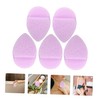WOONEKY 5pcs Exfoliating Face Cleaning Sponges Reusable Facial Mittens for
