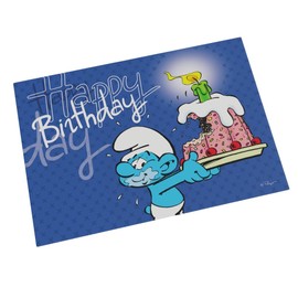 Smurfs Happy Birthday Decorative Magnet (55mm x 79mm)