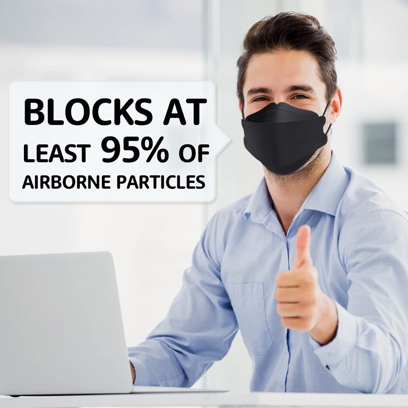 LEVENIS Face Masks 50 Pack, Breathable Comfortable and Disposable Mask,