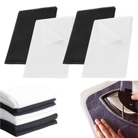 YINGLUBEN 4PCS Fusible Interfacing Fabric, Lightweight Interfacing for Sewing Iron on, One Sided Glue Iron on Fusible Interfacing for Sewing, Quilting, Crafting, Collars, Dress Making(100CM Wide x 4M)