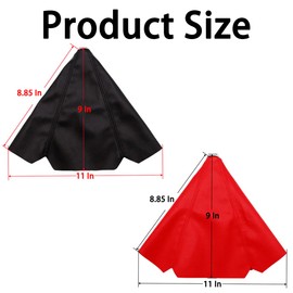 TSUGAMI Car Shift Boot Cover, Suede Leather Shift Knob Boot Dust Cover, Universal Manual/Auto Shifter Boot Sleeve Replacement, Handbrake Gaiter Boot Dust Cover Car Interior Accessories (Black/Blue)