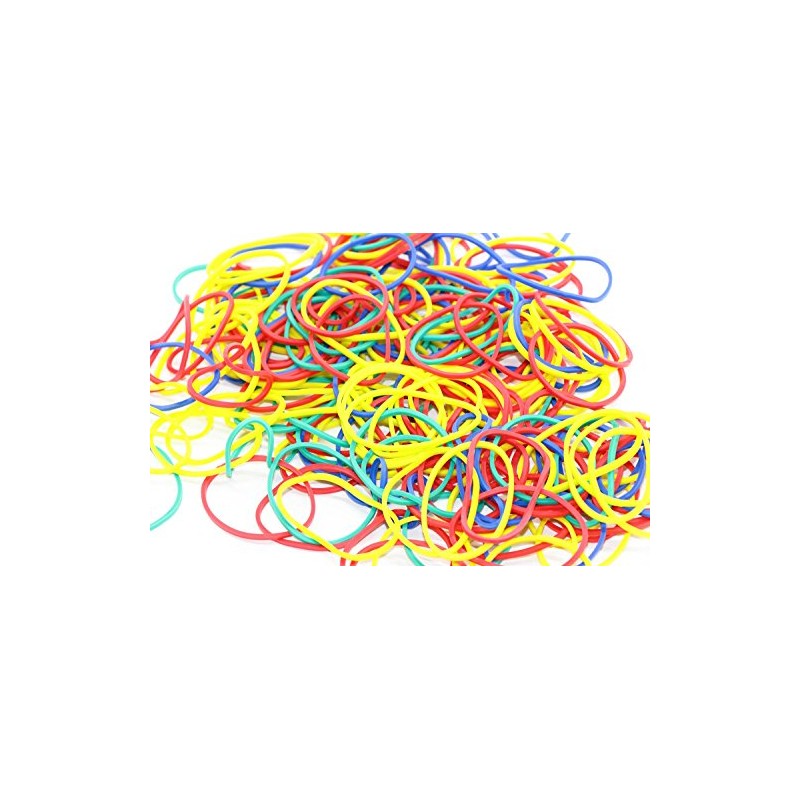 RMB® Set of 800 Rubber Rings Colourful
