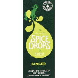 Holy Lama Spice Drops Ginger Extract - Natural Cooking Ingredient. Savoury, Curry, Asian, Sweet, Baking, Teas or Drinks Recipes 1 x 5ml Bottle