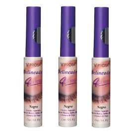 Delineador 4 En 1 Prosa Clásico Negro 3 Pack