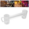 430ml Beer Mug Double Conjoined Beer Glass Drop Resistant Acrylic