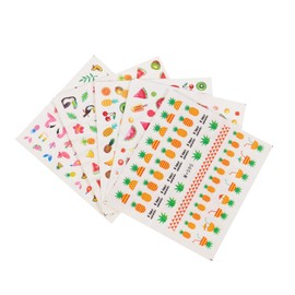 VILLFUL 10sheets Nail Stickers and Creative Scrapbook Stickers for DIY Projects Adorable Water Bottle Decals for Journals Laptops and Personalization