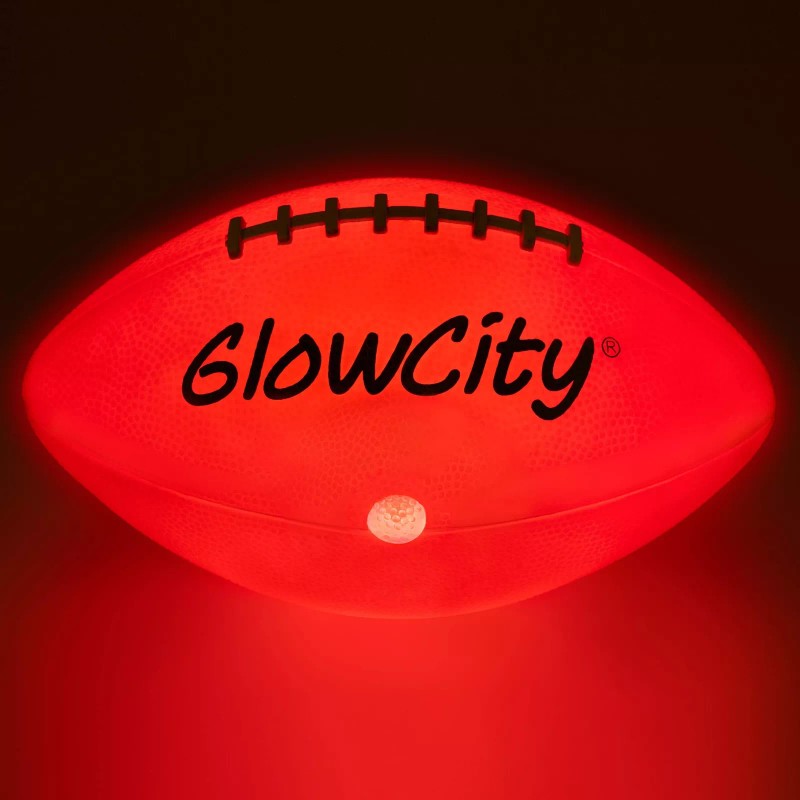 GlowCity Glow in The Dark Football - Light Up LED
