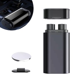 NGHEY Emergency Survival Car Escape Safety Hammer Car Window Breaker Double Hammer Head Pointed Tungsten Steel Safety Belt Cutting (Black)