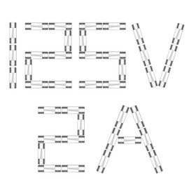 VEXUNGA 2A 125V Fuse 2 Amp 125 Volt Max Fast Blow Glass Fuses Replacement for Outdoor C9 String Christmas Xmas Lights 5x20MM / 0.2x0.78Inch (Pack of 30pcs)