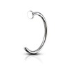 PiercedOff 316L Surgical Steel Nose Hoop - Thickness 20GA (0.8mm) / Diameter 8mm